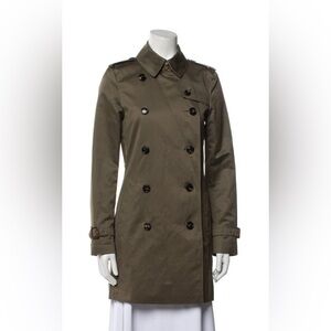 Burberry Dark Olive Trench Coat